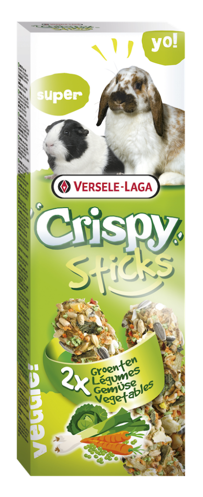 Sticks konijn&cavia groente Versele-Laga Crispy