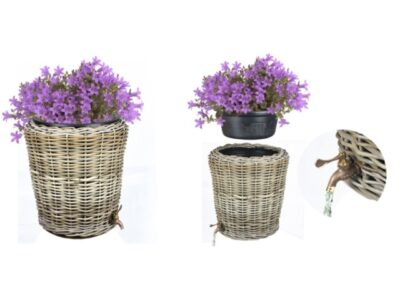 Regenton Rotan Grijs D45/37H50cm (40 L)